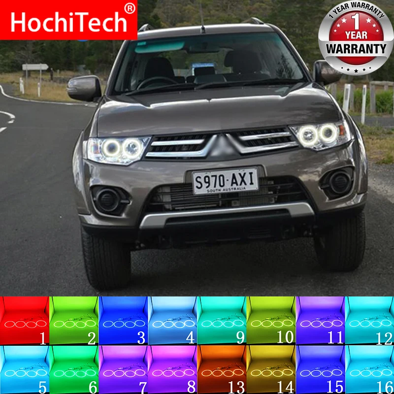 Разноцветные RGB светодиодные ангельские глазки кольцевой глаз DRL Радиочастотный