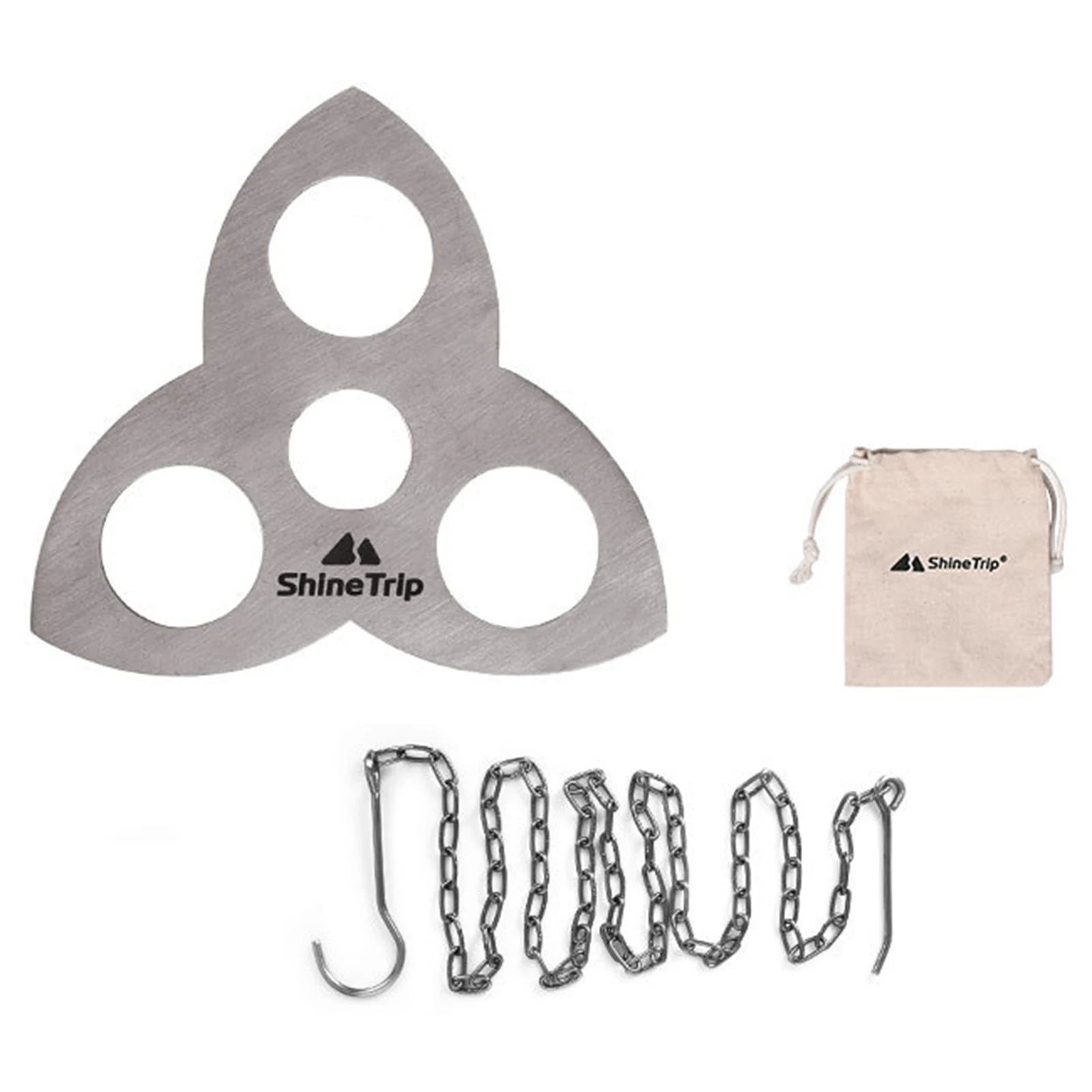 Подвесная стойка ShineTrip для кемпинга барбекю из нержавеющей стали | Спорт и