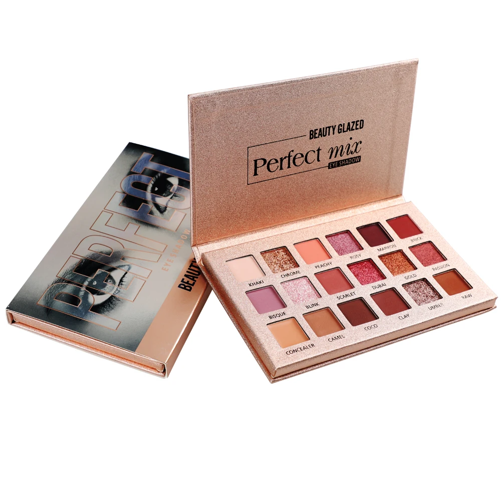 Палетка теней Beauty Glazed для век Шиммер матовый макияж 18 цветов косметика блеск тени