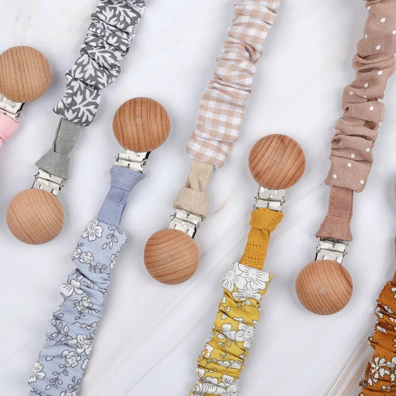 

Infant Baby Teethers Universal Holder Leash For Pacifiers Nipples Clip Chain Infant Child Floral Chains Teethers Newborn