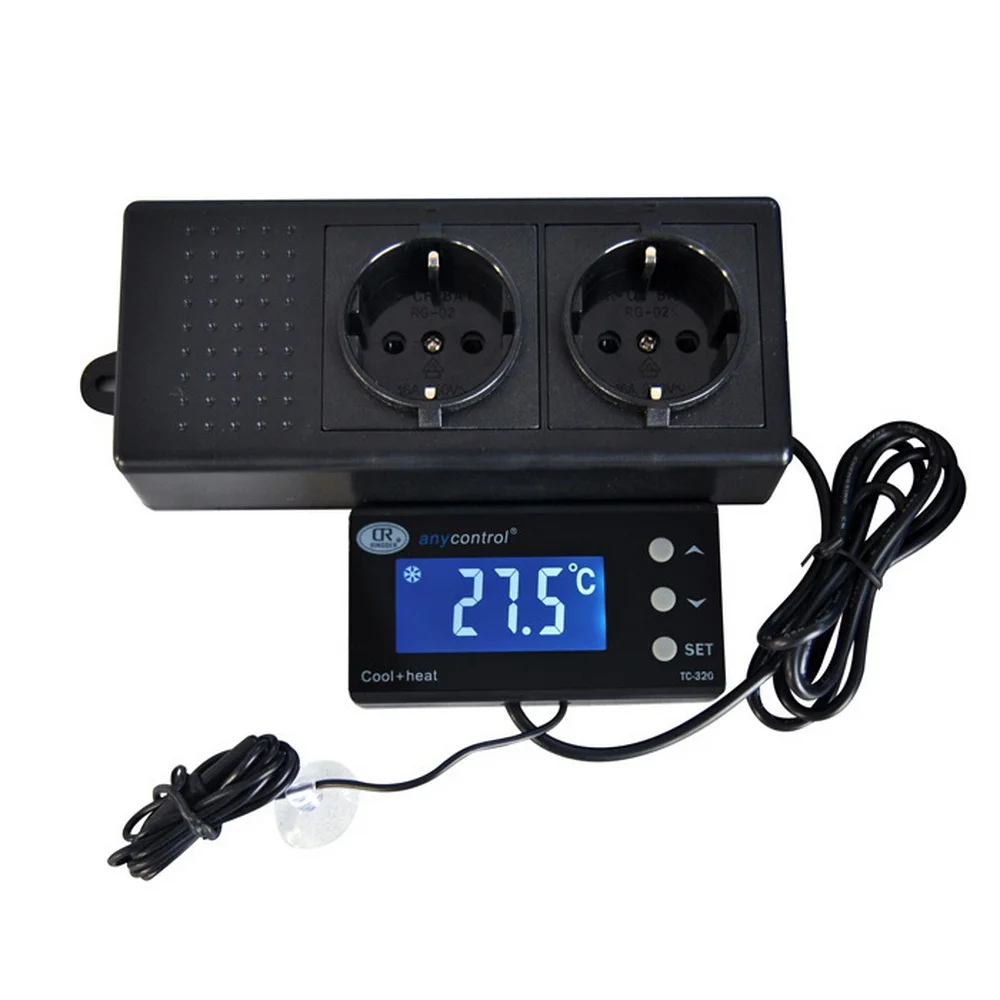 Digital Aquarium Thermostat PID Temperature Controller Waterproof Sensor Outlet Aquarium Heater Cooler Termostato Aquario