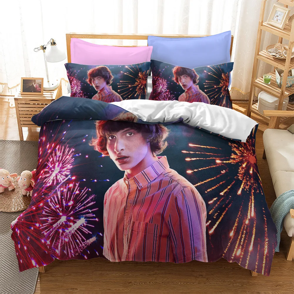 

Stranger Things Bedding Set Pillowcases Science Fiction Movies Comforter Bedding Set Bedclothes Bed Linen Fashion Duvet Covers
