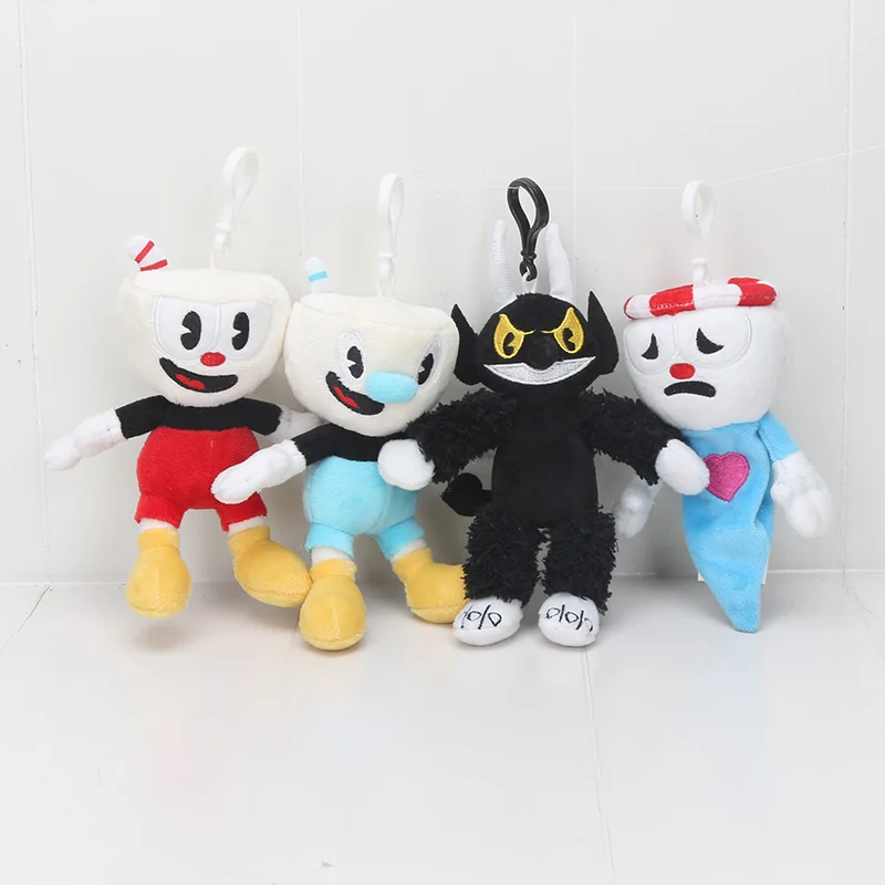 Горячая игра Cuphead плюшевая игрушка Mugman the Devil Legendary Chalice King Dice плюшевая мягкая игрушка кукла Cuphead Кольца Подвески 15-28 см