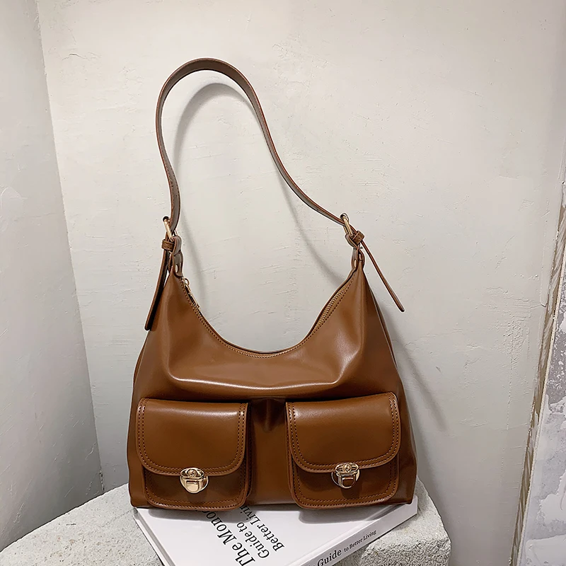 Модная кожаная сумка на плечо большая модель 2020 высококачественные роскошные