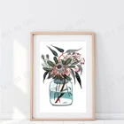 Настенное искусство Banksia, печать Banksia, Bottlebrush, австралиана, родной цветок, ботаническое искусство, австралийские цветы, цветы БУША