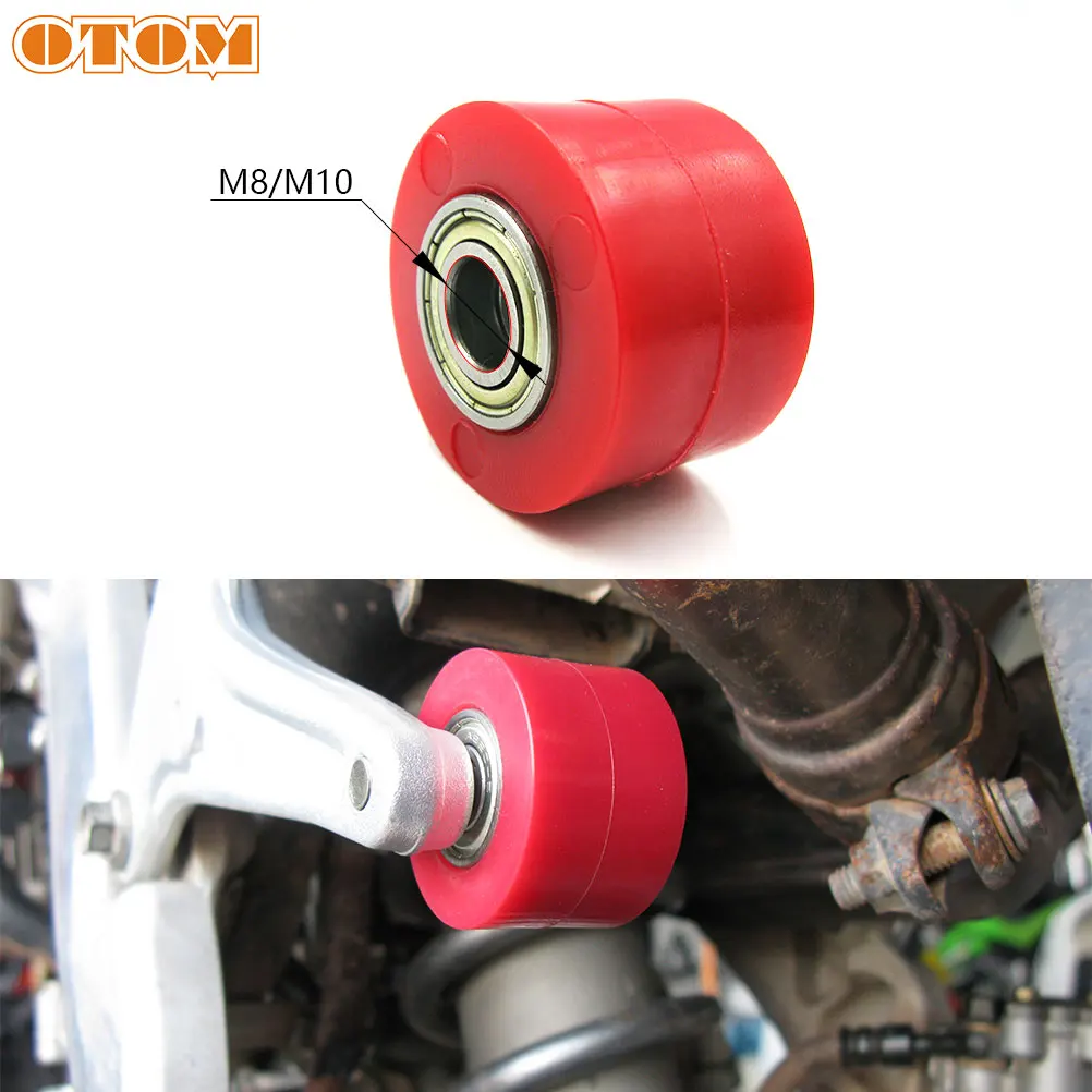 

OTOM New Pit Pro Pit Dirt Bike Motorcycle Motorbike 8mm or 10mm Chain Roller Tensioner Pulley Wheel Guide For YZF KTM RM KLX CRF