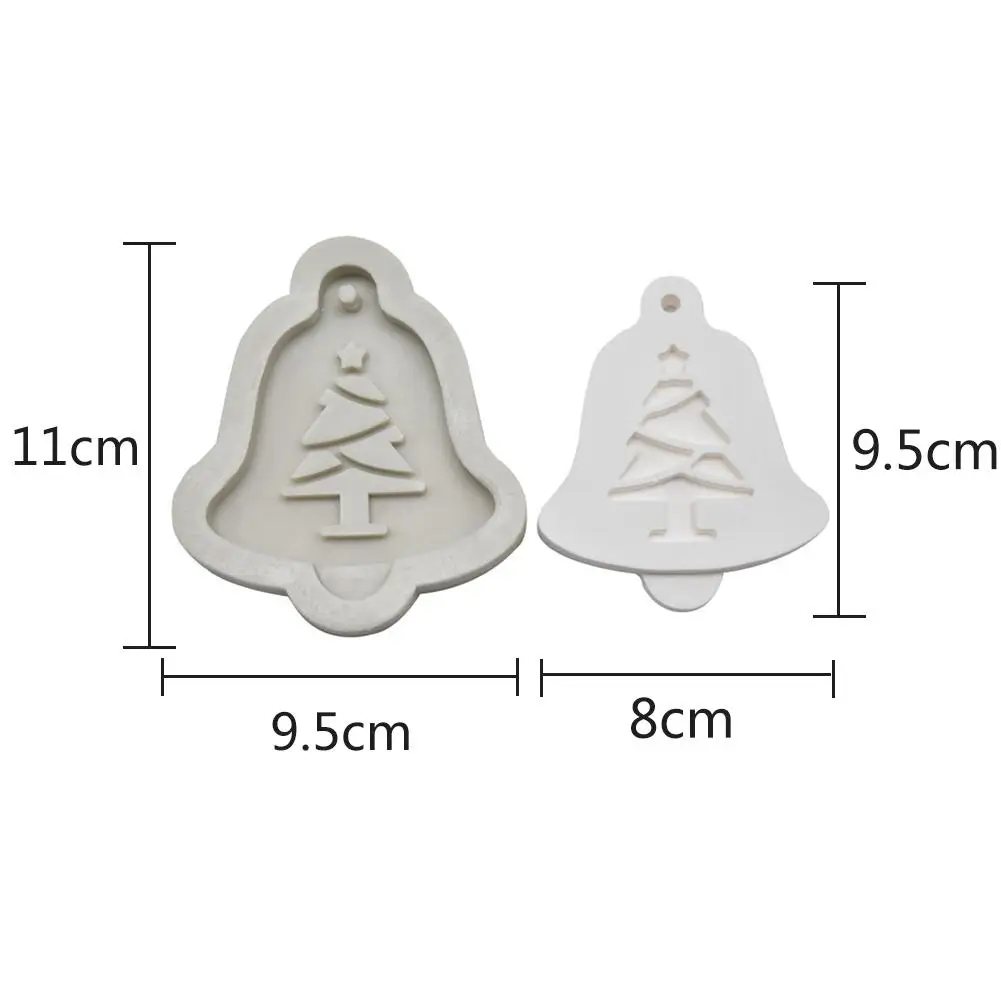 DIY рождественская елка в форме колокольчика Жидкая силиконовая форма