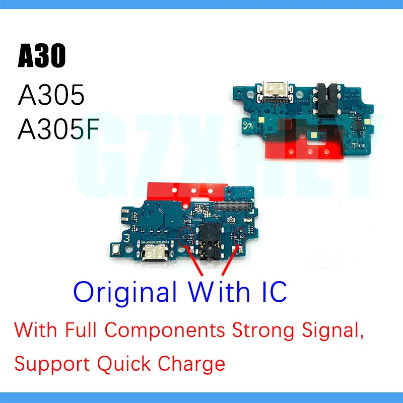

USB Port Charger Dock Plug Connector Charging Board FLex Cable Original For Samsung Galaxy A30 A305 A305F USB Board