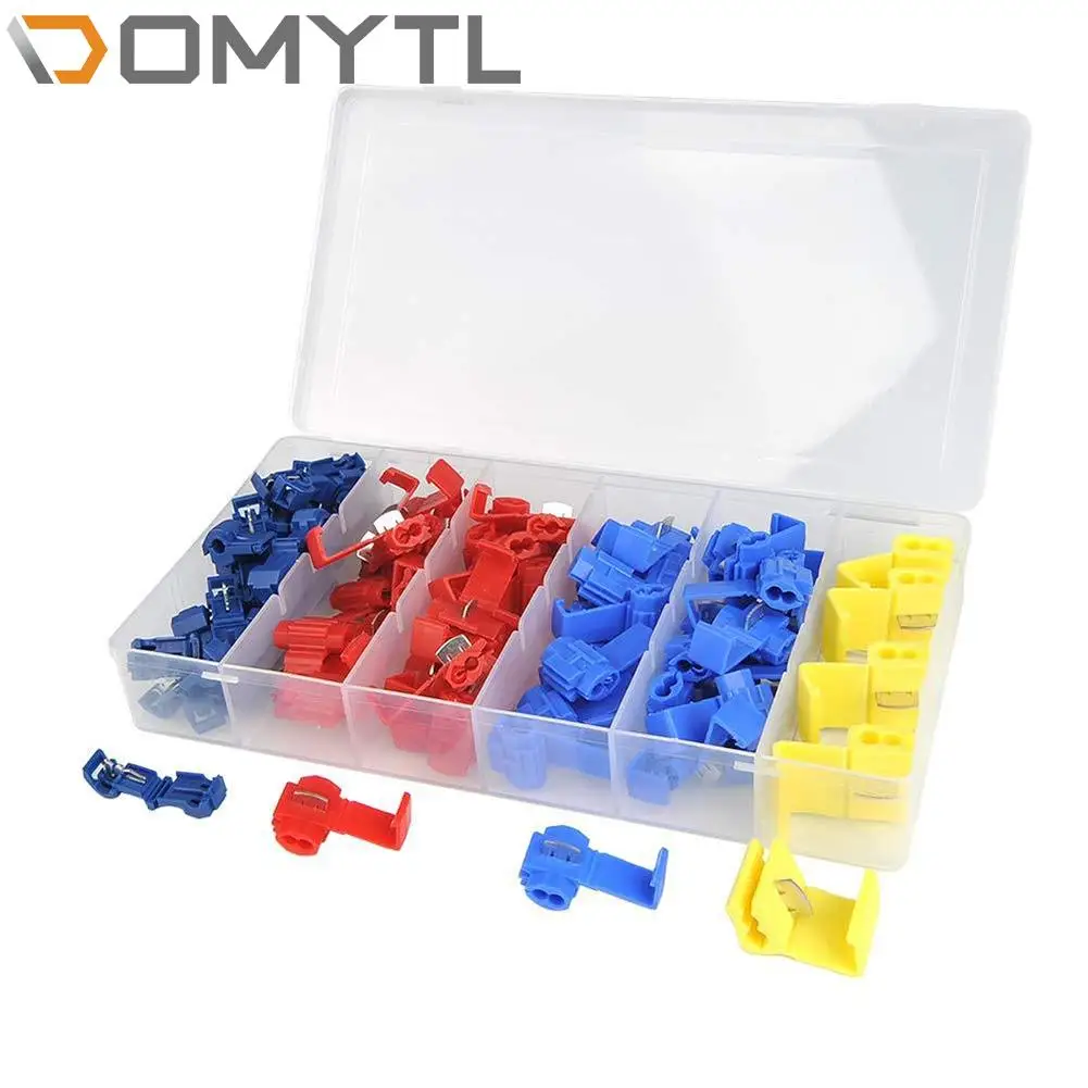 

65Pcs Lug Flexible Cord Wire Terminal Car Quick Connection Clamp Free Wire Connector Combination Packages