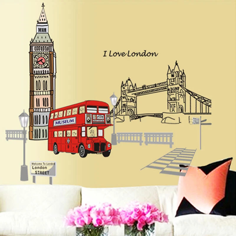 Настенные наклейки для спальни гостиной ПВХ съемное украшение из