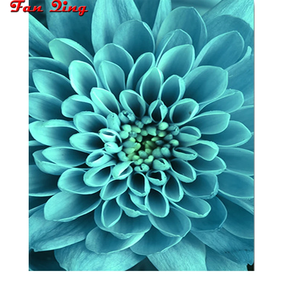 

Diamond Painting blue flower 5D DIY Mosaic Diamond Embroidery flowers Full Square/Round Decor Home Picture Of Rhinestone