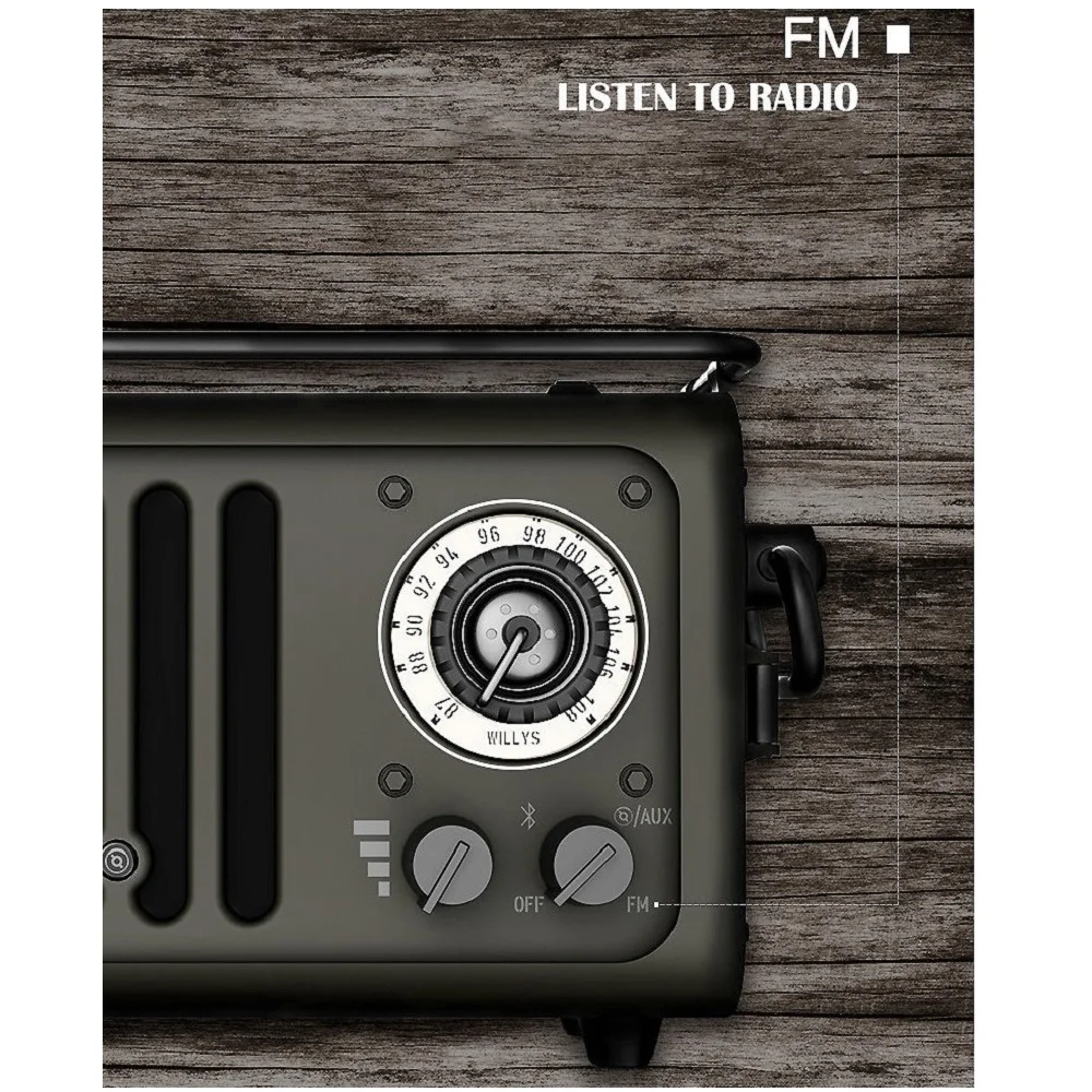 Конструктор MUZEN радио серии дикий джип стиль FM открытый портативный