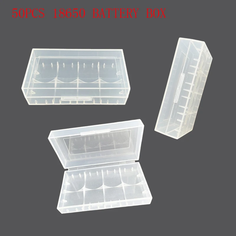 

50 шт. 2X18650 Батарея держатель Чехол 18650 PP Батарея коробка для хранения с держателем прозрачный твердый жесткий чехол для 16340 CR123A