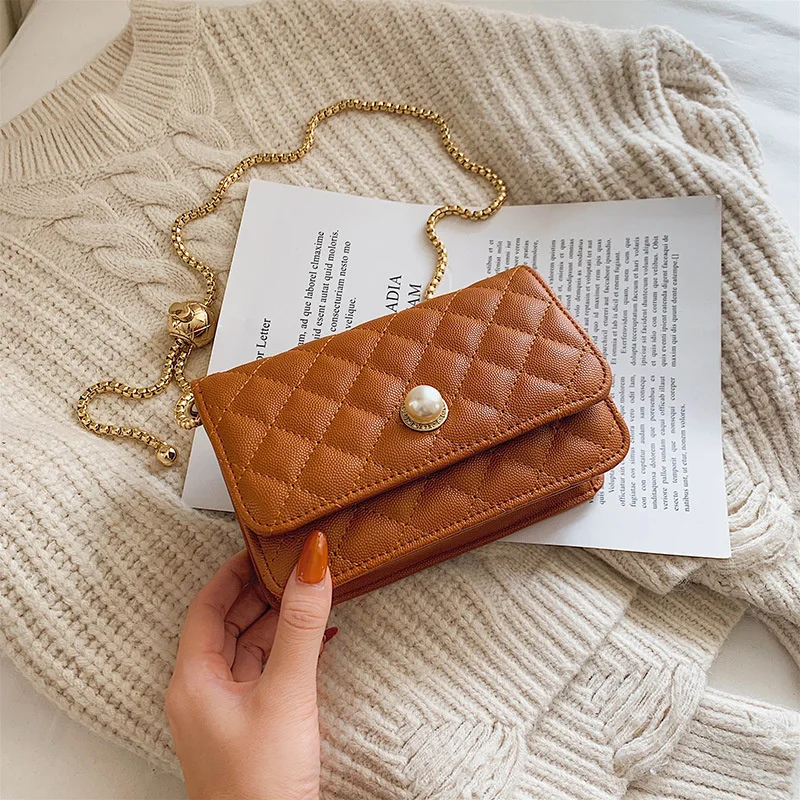 

This Year's Popular Lingge Chain Bag, Women's New Fashion In Autumn 2020, Korean Versatile One Shoulder Fashion Messenger Bag