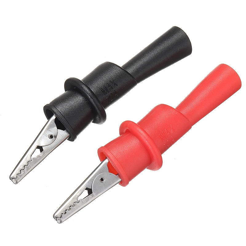 2 шт./компл. изолированный испытательный счетчик крокодил зажим