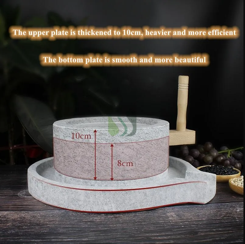 Гранитный соевый камень для домашнего использования мельница каменная арахис