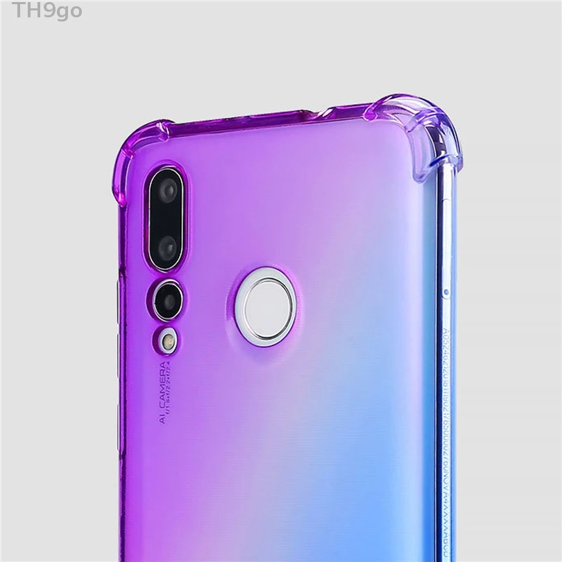 Gradient Phone Cases For Huawei Honor V20 10 Lite 9i 8C 7A Case Clear Shockproof Soft Silicone Cover 8X 8A 20i 9N Shell |