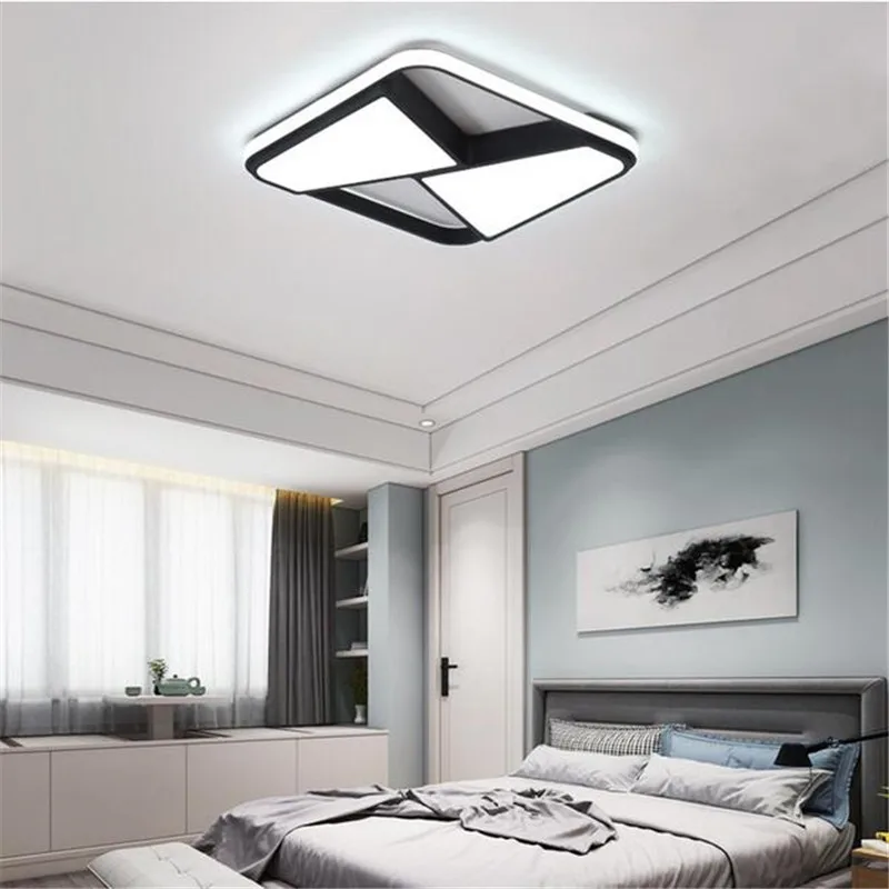 

Modern Led Ceiling Light For Living Room Bedroom Rectangle Light Fixture Indoor Lighting LED Ceiling Lamp Luminaires Para Sala