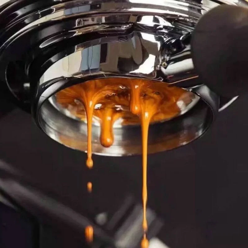 

Coffee handle Coffee part 51mm Stainless Steel Coffee Machine Filter Bracket Coffee Bottomless Handle Coffee Spoon Wooden Handle
