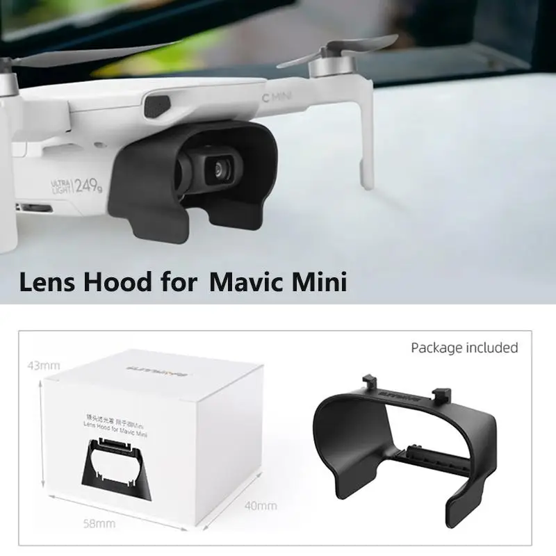 

RC Drone Lens Hood for DJI Mavic Mini Anti-glare Gimbal Lens Cover Sunshade Protective Cover Remote Control Airplane Accessories