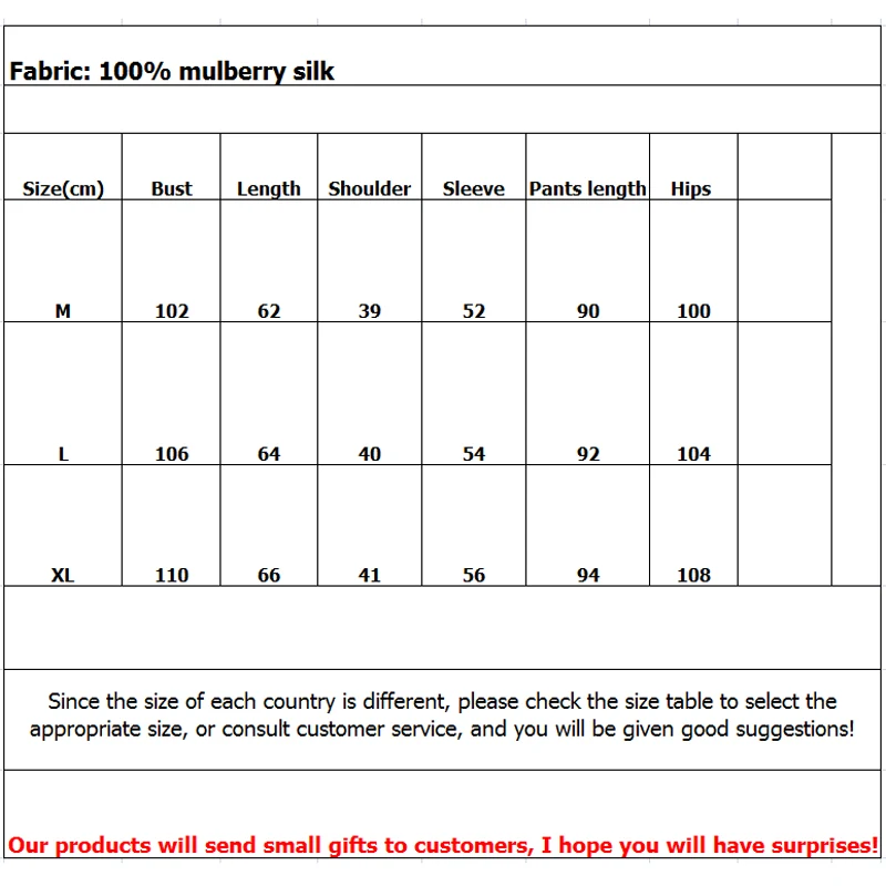 

Women's Silk Pajamas Spring and Autumn 100% Pure Silk Tracksuit Two-Piece Suit Can Be Worn Outside