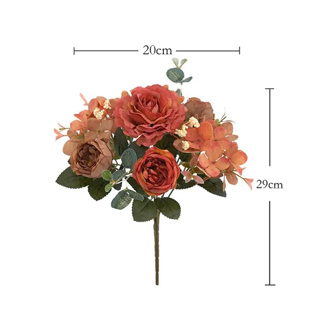 Красивые гортензии розы искусственные цветы для фотографий высококачественный