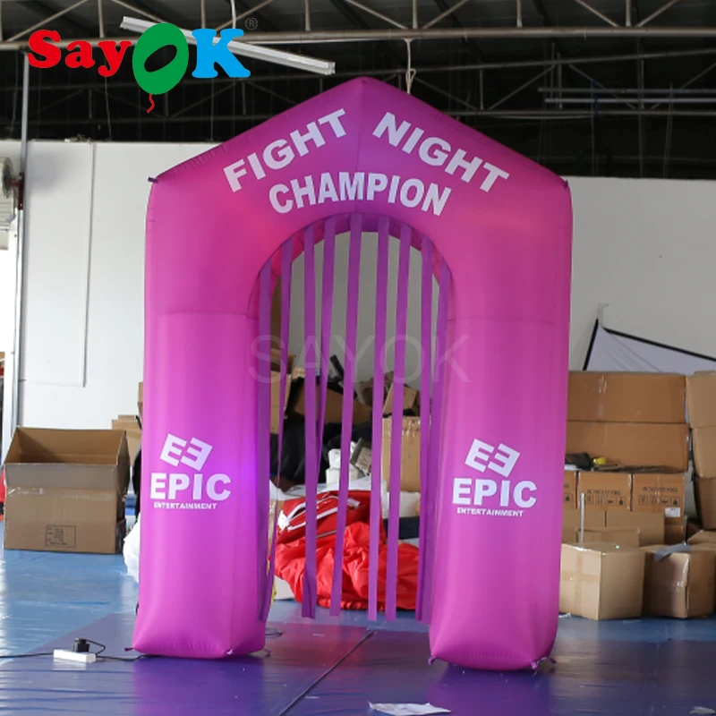 2x2 8 м пурпурная Складная Арка туннель палатка надувные входные ворота для