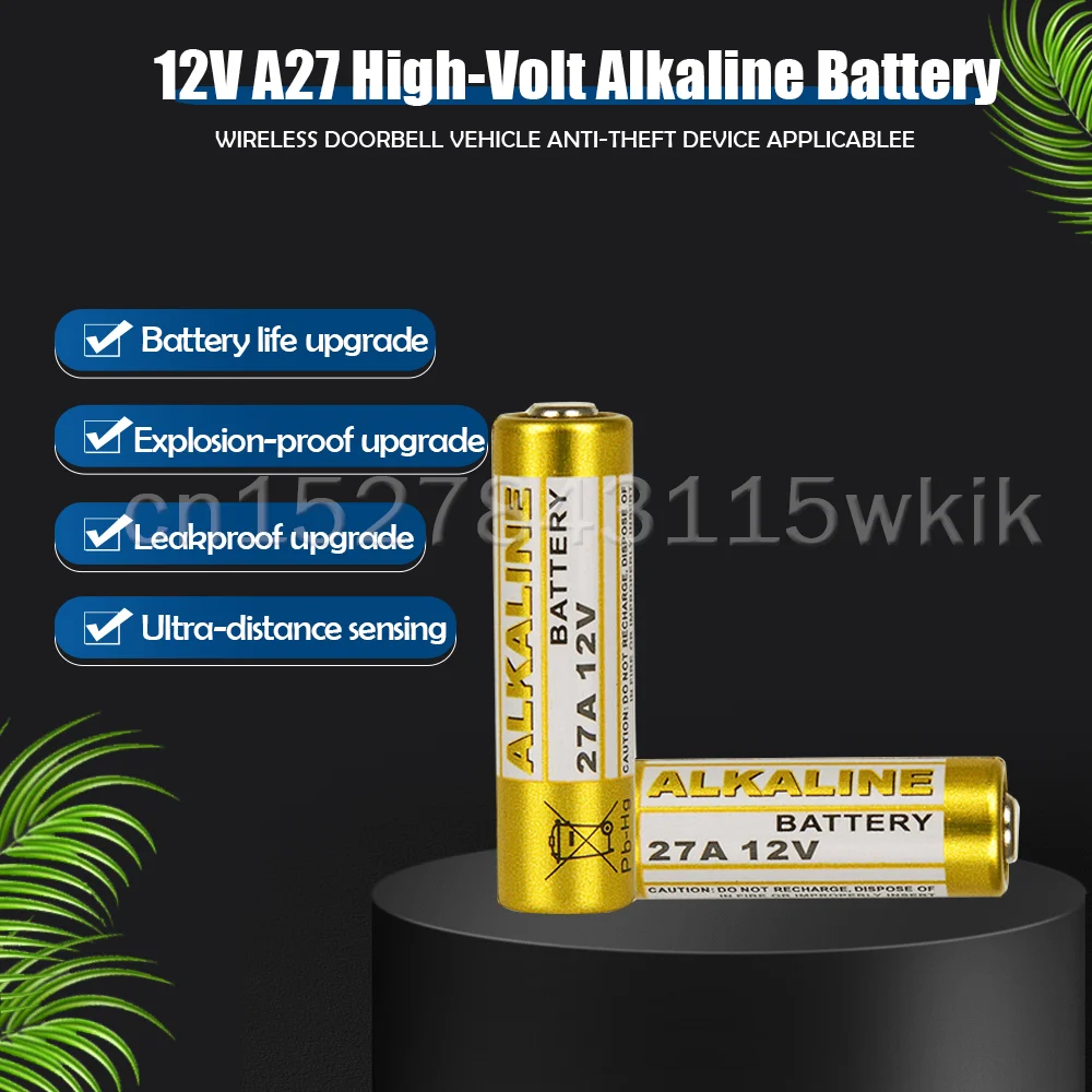 10 шт. щелочная батарея 12 В A27 27A G27A MN27 MS27 GP27A L828 V27GA ALK27A A27BP K27A VR27 R27A для сигнализации