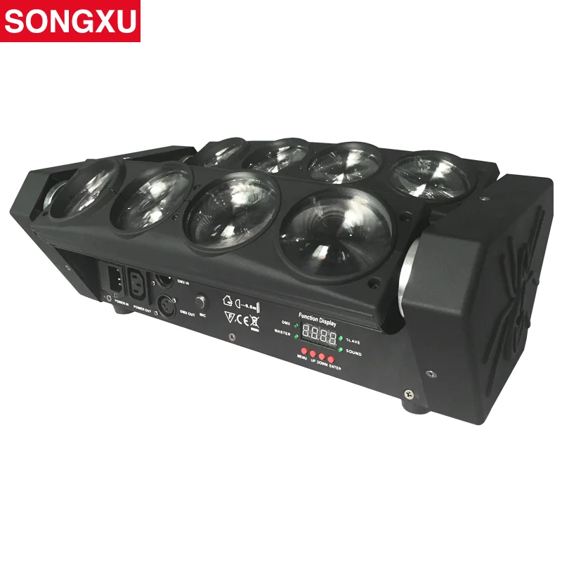 SONGXU 8x10 Вт 4в1 RGBW светодиодный светильник с подвижной головкой для сцены ночного