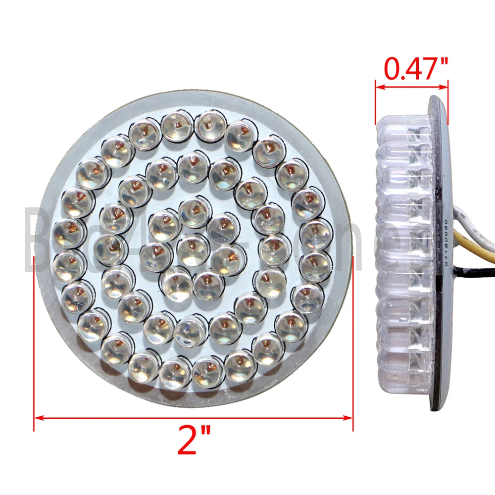 2 &quotдвойной Цвет желтый/красный светодиодный поворотник Кластерные лампы