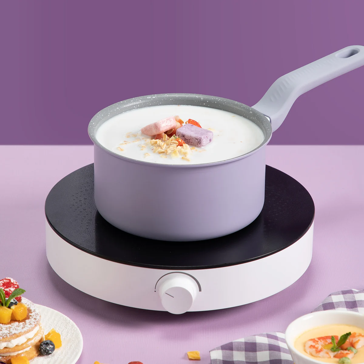 Плита KING Macaron с антипригарным покрытием молочный горшок кастрюля для супа