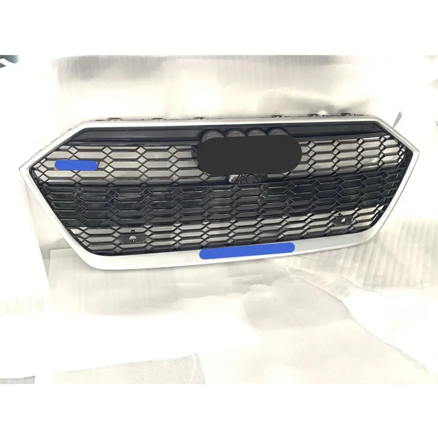 

For RS7 Style Front Sport Hex Mesh Honeycomb HoodGrill Gloss Black for Audi A7/S7 2019 2020 Car Accessories