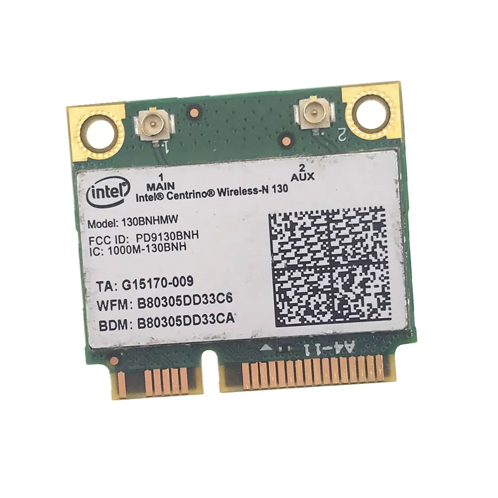 Wlan Wireless-N 130 wifi Support Bluetooth Adapter Mini PCI-E 802.11n Wifi Card for Intel Centrino 130BNHMW | Компьютеры и офис