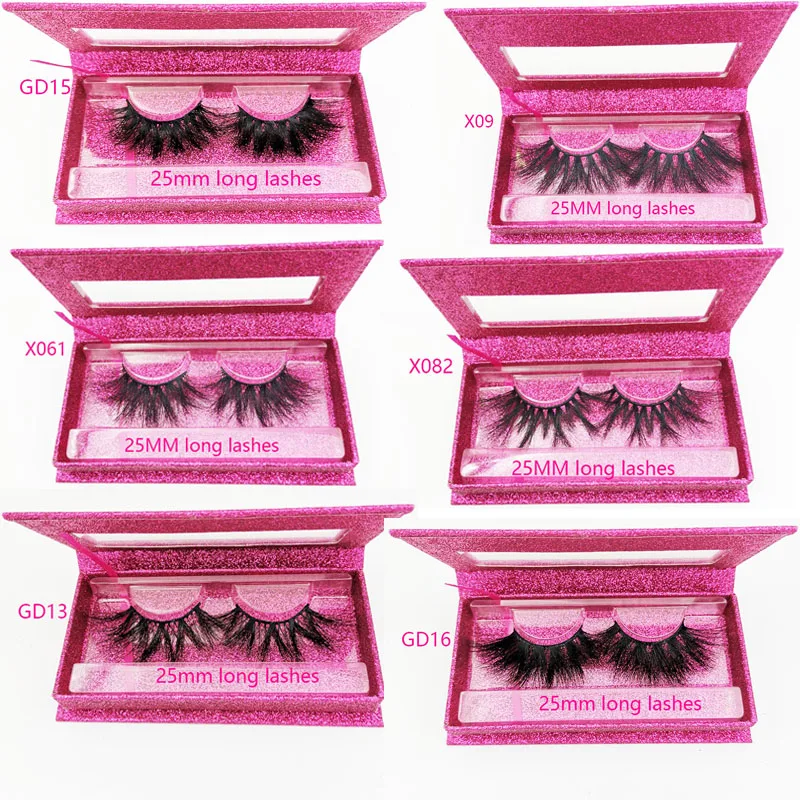 3D норковые ресницы 25 мм длинные толстые накладные наборы для макияжа 5D Накладные