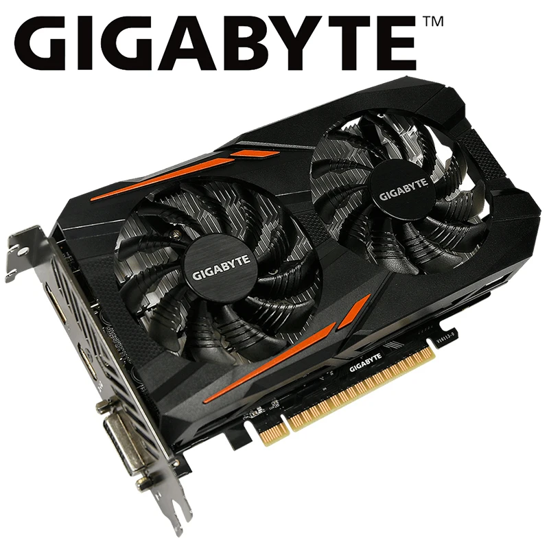 Видеокарта Gigabyte GTX 1050 Ti CN 4 ГБ NVIDIA GeForce 1050Ti GDDR5 128bit PCI 3 0 DVI HDMI б/у карта|Видеокарты| |