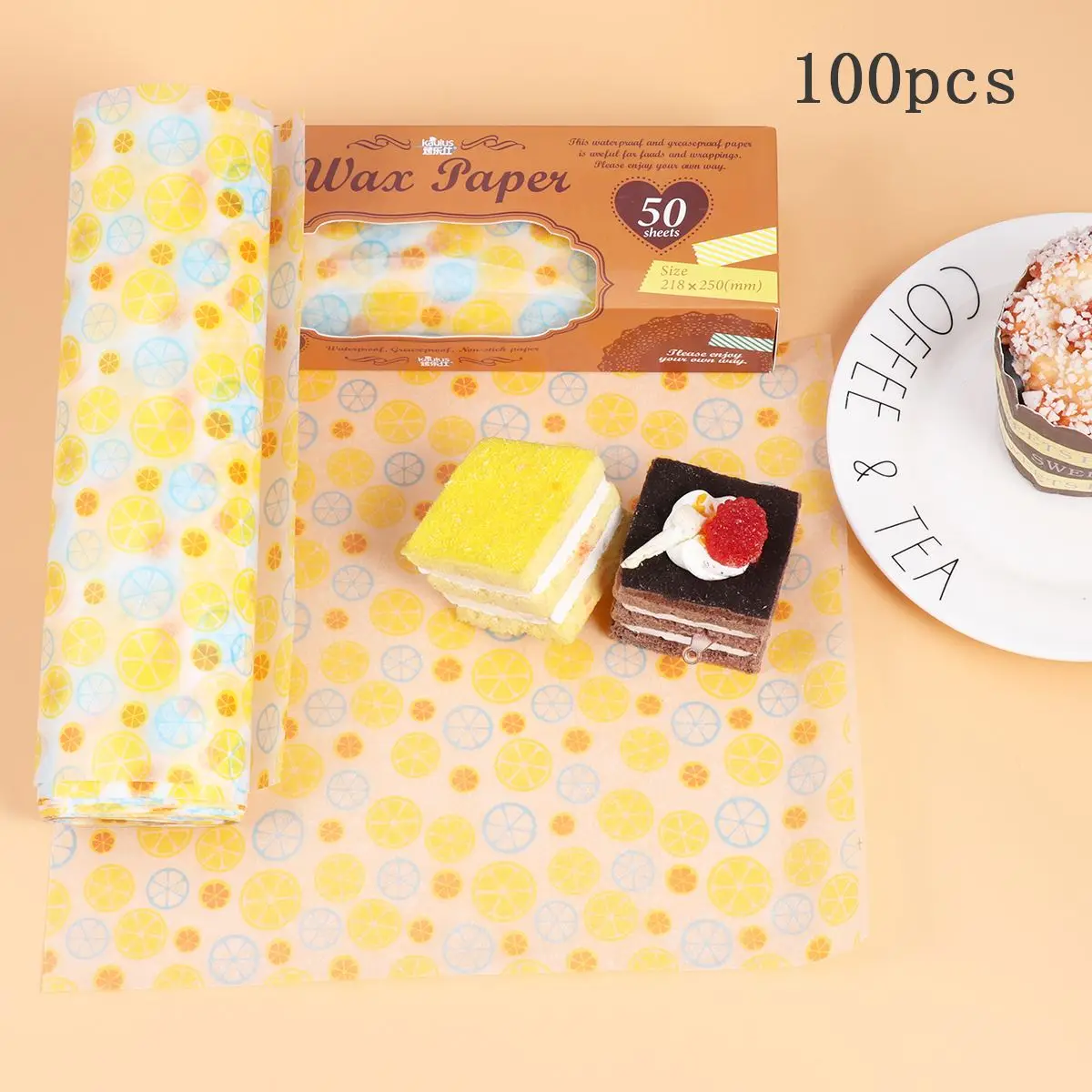 100 шт нуга упаковочная бумага для конфет хлеб десерт конфеты жиронепроницаемая