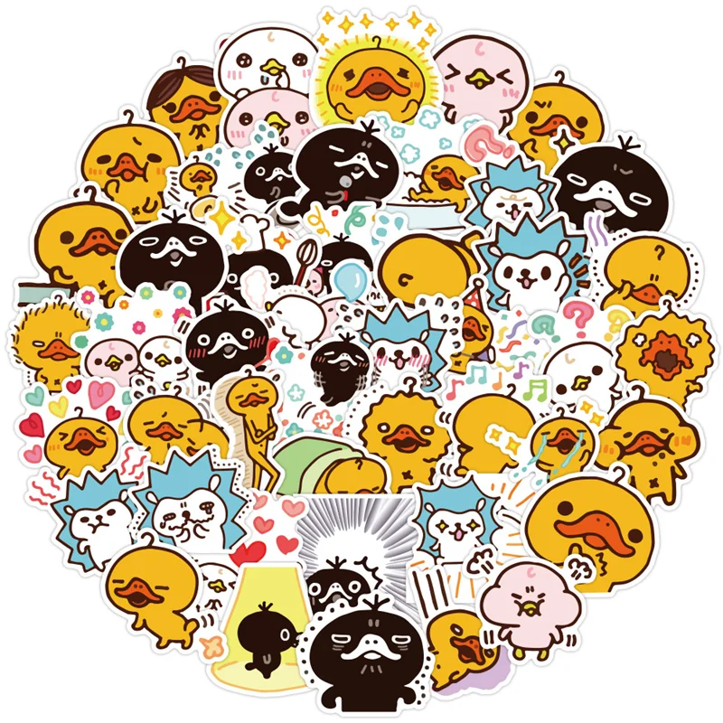 

10/30/50PCS Cute Big Mouth Duck Cartoon Anime Graffiti Stickers Suitcase Travel Bathroom Office Sticker Decoration