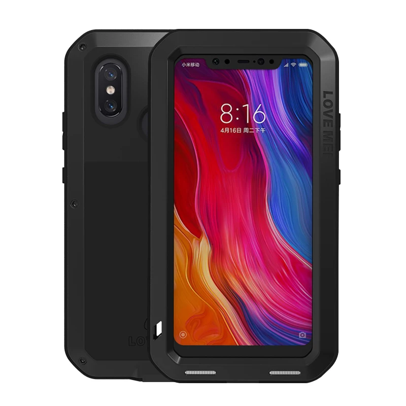 Ударопрочный чехол для Xiaomi Mi 8, металлический чехол для Xiaomi Mi 8, Прочный чехол для телефона, чехол для телефона Xiaomi Mi 8, чехол с защитой от падения