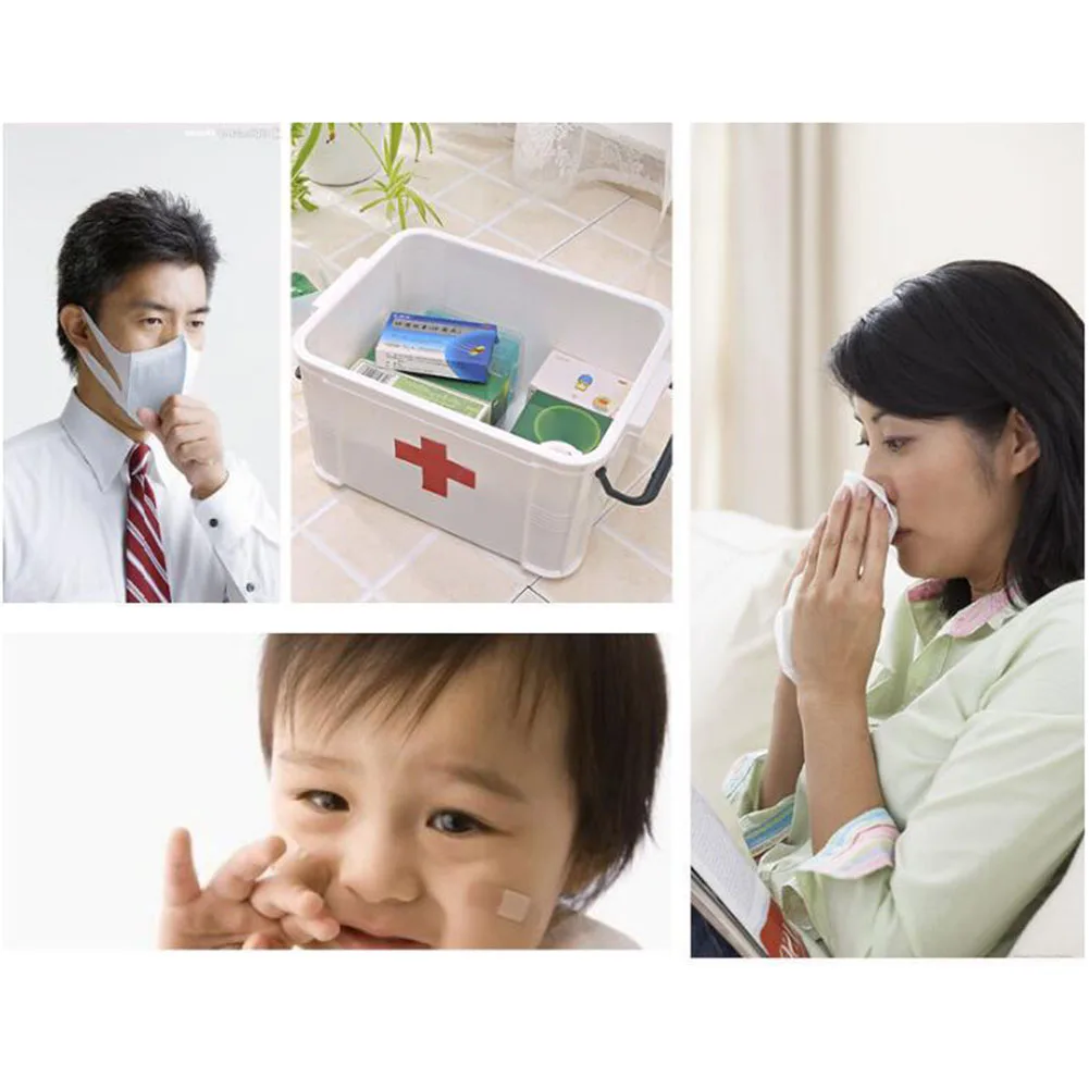 

First Aid Kit Portable Emergency Box Plastic Medicine Storage Box Travel Medicine Box Cajones De Almacenamiento Organizadores