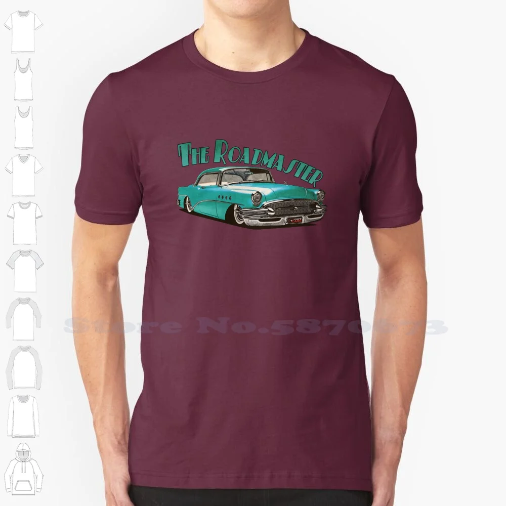 1955 Buick Roadmaster-Aqua 4 Fashion Vintage Tshirt T Shirts