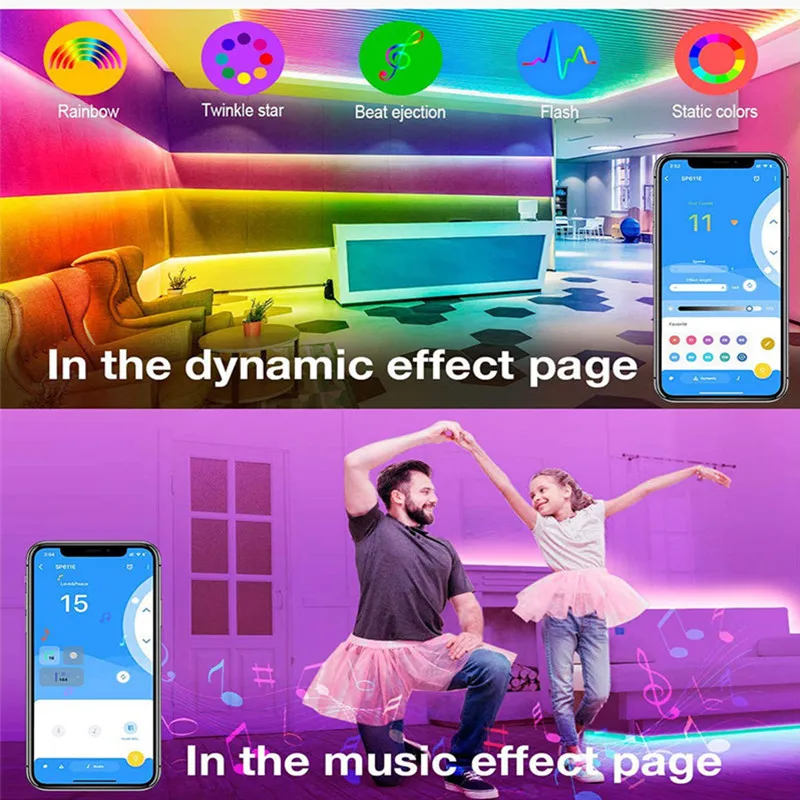 Смарт-пульт дистанционного управления RGB SP611E Bluetooth музыкальное приложение IR38 для