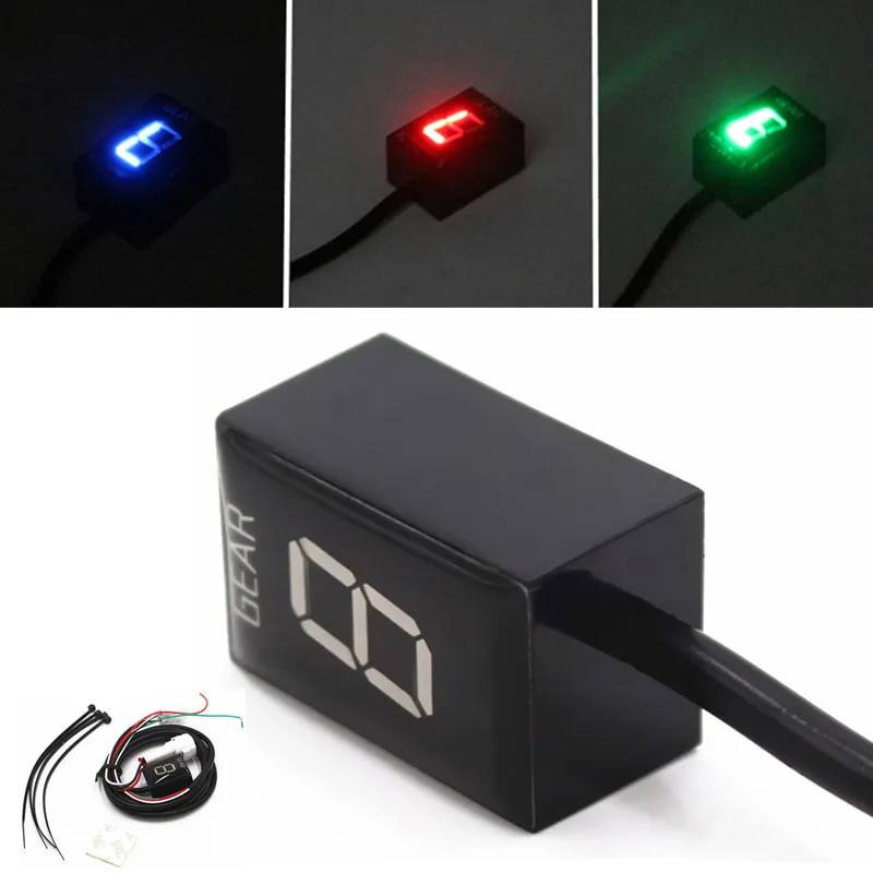 

Motorcycle Universal Waterproof Gear Indicator LED 1-6 Speed Display For Kawasaki Z650 Z750 Z800 Z900 Z1000 Z1000SR Z400 Z300