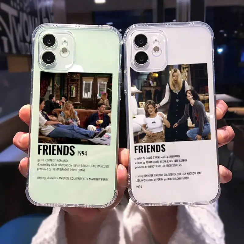 

Friends TV Phone Case For iphone 13 12 11 8 7 plus mini x xs xr pro max Transparent soft