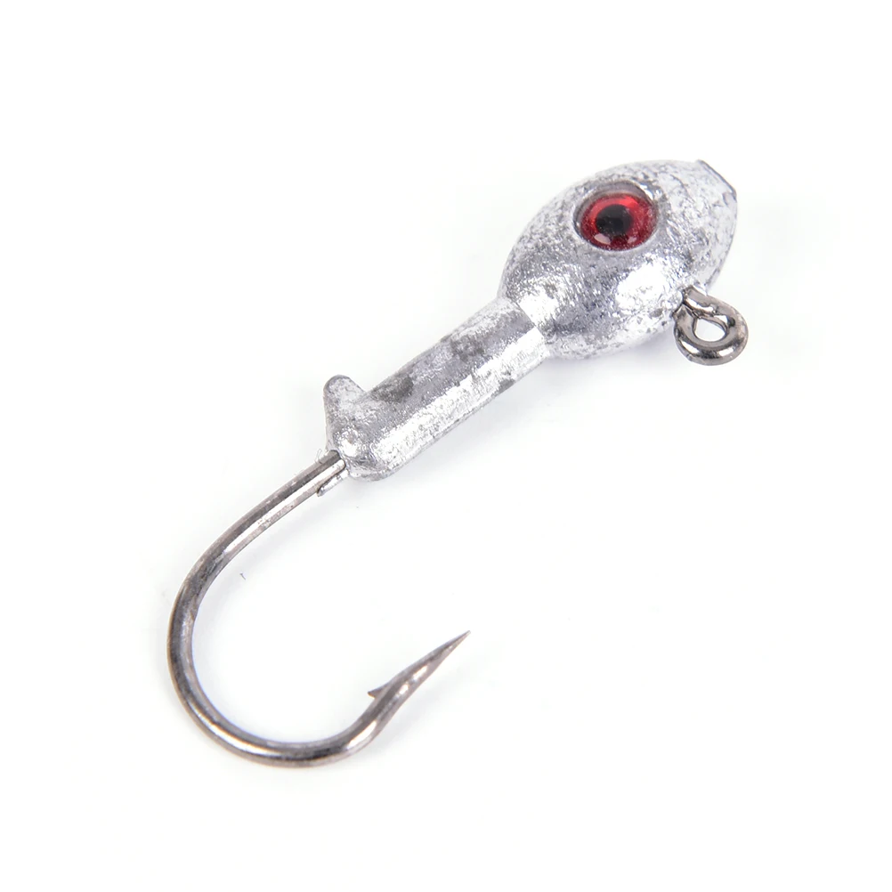 

5pcs 4g 8g Fish Headed Jigs Hook Fishing Soft Worm Lure Baits Lead Jig Fish Hooks Lead Round Jig Head Fishing Lures Bait Hook