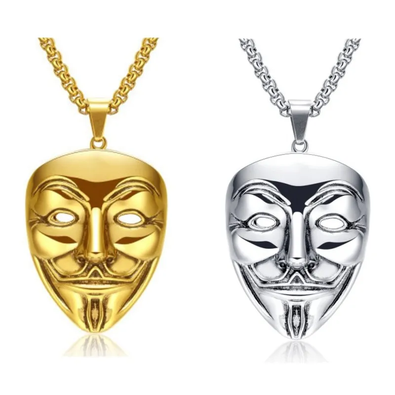 Колье-чокер V значит вендетта из нержавеющей стали для мужчин и женщин колье