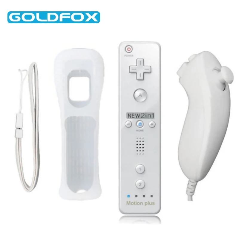 For Nintend Wii Wireless GamePad Remote Controle Built-in Motion Plus+Nunchuck Controller Joystick Nintendo Accessories | Электроника