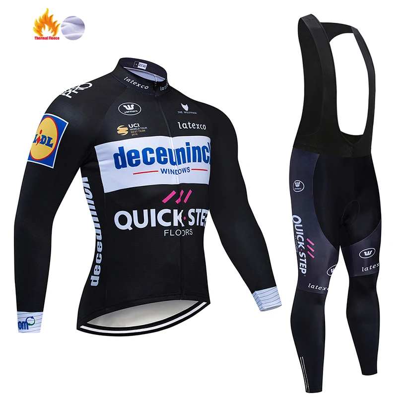 2020 профессиональная команда Зимняя Теплая Флисовая одежда для велоспорта