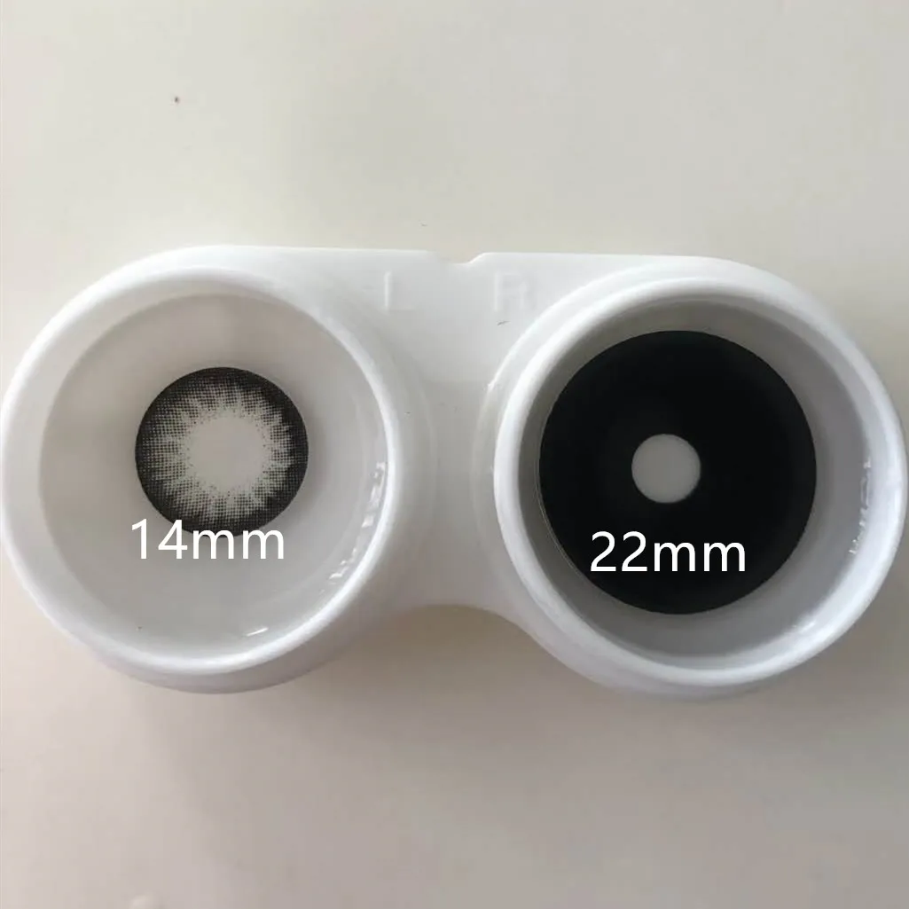 

Black Sclera Contact Lenses 22mm Full Eyes Halloween Eyewear Scare Theme Cosplay Glases CL2202 lentille de couleur yeux
