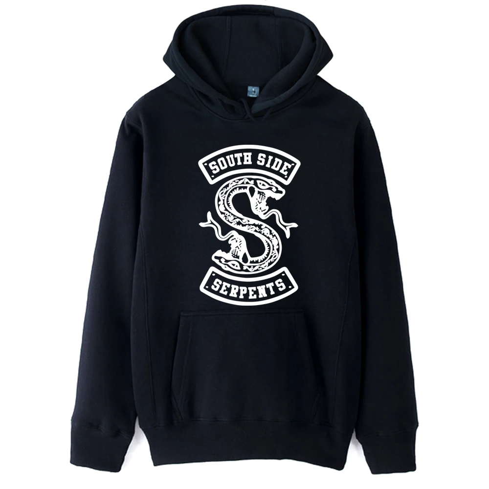 

Флисовая одежда ZIIART для девочек, женские худи Snake Riverdale, «South Side Serpents», черная, белая, осенне-зимняя одежда для пар