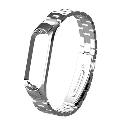 Style 4 Silver Умный браслет на запястье, ремешок для Xiaomi mi Band 3, 4, mi Band 4, 3, металлический браслет из нержавеющей стали, ремешок на запястье mi 4, Band 4, Pulseiras - Цвет: Style 4 Silver